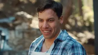 Joseph Baena Channels Dad Arnold Schwarzenegger's Tough Guy Attitude in Holiday Film