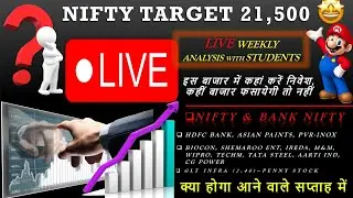 🔴 #STUDENTSLive 📚| #NIFTY & #BANKNIFTY VIEW | TATA STEEL | IREDA | M&M | BIOCON | HDFC BANK | WIPRO