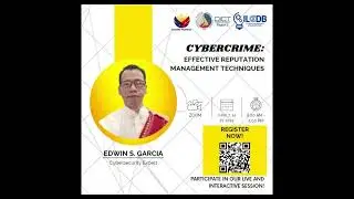 DICT Bulacan ILCDB Cybercrime Online Reputation Management June 7, 14, 21