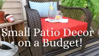 Small Patio Summer Decor on a major budget | 5 Tips to create a simple & thrifty patio