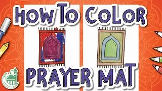 How To Color Prayer Mat | Islamic Kids Art