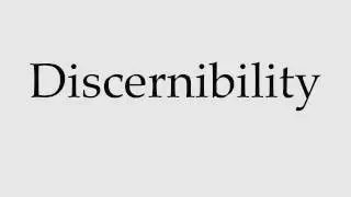 How to Pronounce Discernibility