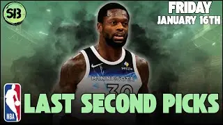 NBA Slate Breakdown | Player Props, Best Bets, Value Hunting | Friday January 16th