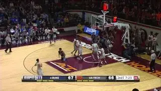 Top Plays: Duke 91 Virginia Tech 86 (OT) (2/26/15)