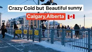Extreme cold morning in Calgary, Alberta, Canada, February 23, 2022 | Calgary life in Cold weather