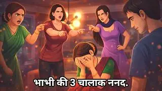 गौरी भाभी की 3 चालाक ननद. | Hindi Cartoon Stories | Ek Bhabi Ki 3 Nanand | Hindi Kahani