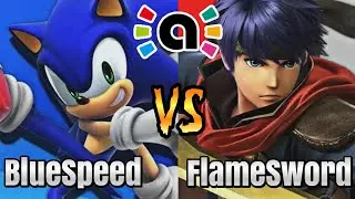 Smash Ultimate Amiibo: BlueSpeed (Sonic) vs FlameSword (Ike) | AFL - S1
