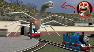 Building a Thomas Train Chased By New Giant Cursed Thomas and Friends Family In Garry's Mod!?!!?!?!?