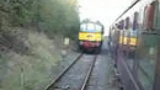 D8048+D8007 Leaving Rushcliffe Halt on the GCR(N)