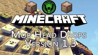 {Minecraft 1.12 Commands} MOB HEAD DROPS v1.3 | Added all mobs and all variants!