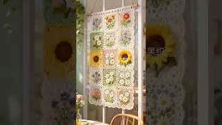 Crochet creativity ~ romantic pastoral style table mat, do you like it? #crochet #crochetcrosai#home