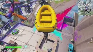 Springe  von einem Sturzpolster ab und falle 9 Stockwerke tief - Fortnite Woche 14