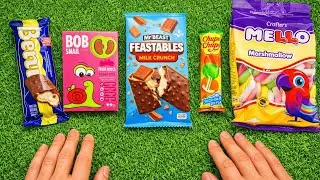 ASMR Most Popular Candy | MrBeast Chocolate Unwrapping🍫 Some Lots of Colorful Rainbow Lollipop Candy