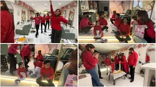 #vlog Kon hai kiska secret santa🎅Salon 3 Months Anniversary❤️🧿