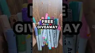 Acrylic markers Giveaway 🥳 #shorts