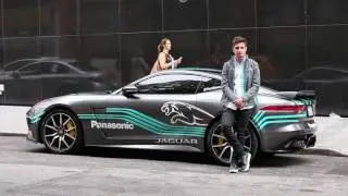 Panasonic Jaguar Racing Driver Mitch Evans visits New York City | AutoMotoTV