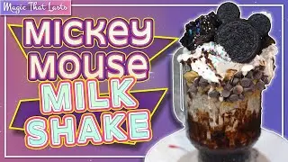 How To Make The ULTIMATE Mickey Mouse Milkshake Dessert (Sweet Treat) At Home