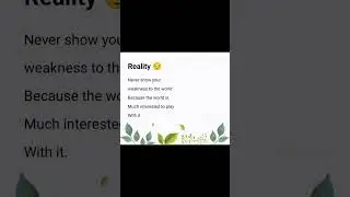 Reality 😔 video viral shorts #trending on shorts #motivation #wordartistry