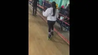 Micky with the slight leg work at Skate King