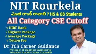 NIT Rourkela CSE All Category Cutoff || Jee Mains-2023