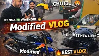 stupid auto wala 🤬 modified hero Xtreme 125r😎 doston ke saat masti time 🤣