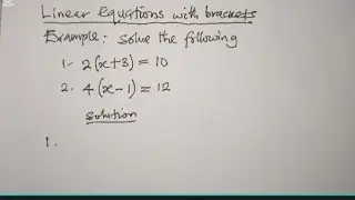 Linear Equations with Brackets | Simple Step-by-Step Method