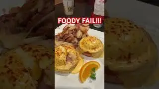 Runny yolk should ALWAYS be on an eggs Benedict😂 they had to remake it. #yolk #eggsbenedict #foody