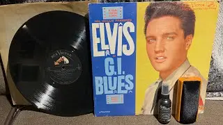 Cleaning an Elvis Presley GI Blues Record w/ RCA discwasher & D4+ Hear The INCREDIBLE Results.