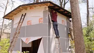 Husband & Wife DIY Modern Shed: Finishing our LP Smartside 2-Story Garden Shed (Shed Build Part 14)