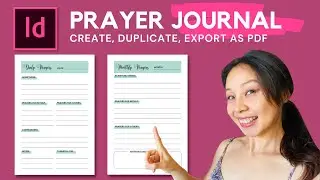 Simple Step-by-Step Indesign Tutorial For Creating Your Own Prayer Journal