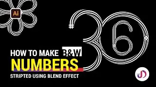 Advance Adobe Illustrator Tutorial : Numbers Striped Designs | 