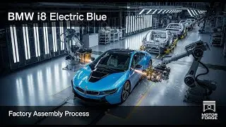 BMW i8 Electric Blue Factory Assembly
