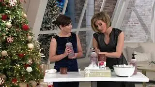 philosophy super-size gingerbread man bubble & scrub kit on QVC