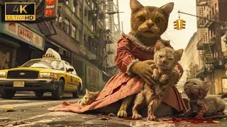 Runaway Cat Attacks Cat Family🐈👊 #ai #cat #catlover #story #cutecat #cute #meow #funny #animals #4k