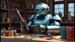 The Robot and the Painterbee | A Creative Tale of Friendship and Imagination | Kids Bedtime Story