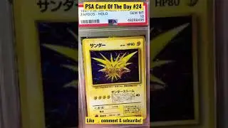 PSA Pokemon Card Of The Day #24 Japanese Fossil Set Zapdos ⚡️ #shorts