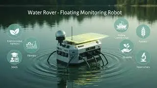 Water Monitoring Robot for Rivers & Lakes | Live Dashboard + Concept