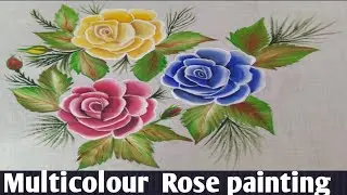 Complete Rose Painting Step by Step/  कई रंगों में गुलाब को कैसे पेंट करें/