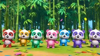 🌈🐼 Rainbow Panda Groove! | Fun Panda Dance Song for Kids 🎶