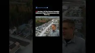❤️ One Man, 99 Tiny Homes: Canadian Millionaire Fights Homelessness with Heart 🏠🇨🇦  #success
