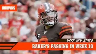 How Baker Improved His Passing Efficiency in Week 10 | Browns Next Gen Stats