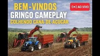 🔴AO VIVO- Trabalhando para o banco / MEGA COLHEITA DE CANA-DE-AÇÚCAR FS22/Mapa Nova Mutum / EP-10