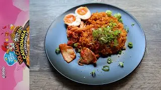 MERRY XMAS! Paldo Volcano Chicken Carbonara &ndash; USA &mdash;  Instant Noodle Recipe Time &mdash; EP 2685