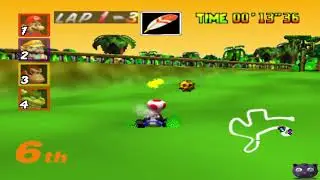 Mario Kart 64 ITEM BLAST | DK'S Jungle Parkway Feather Shortcut 1 | Romhack/Mod