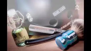 Golenie w kasku świeżo naostrzoną brzytwą