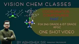 COORDINATION COMPOUNDS (PART-1) |  RPSC 2nd Grade | RPSC 1st Grade | Crash Course