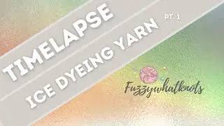 Ice Dyeing Cotton Yarn - TimeLapse