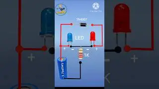 3.7V Lithium-Ion Battery Charger with LED Indicator | Simple DIY Circuit#viral #diyshortvideo
