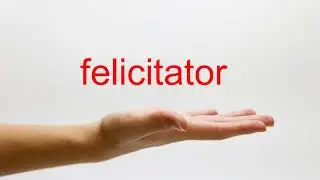 How to Pronounce felicitator - American English