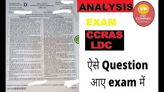 ANALYSIS of CCRAS (Central Council for Research in Ayurvedic Science) LDC 2nd shift